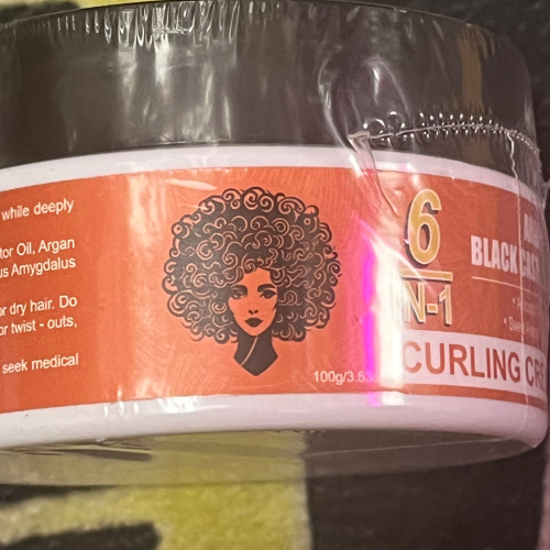 Black Castor Oil Curling Cream 