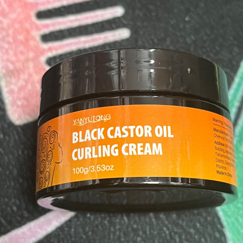 Black castor oil curling cream 